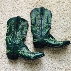 1883 Lucchese snip toe boots